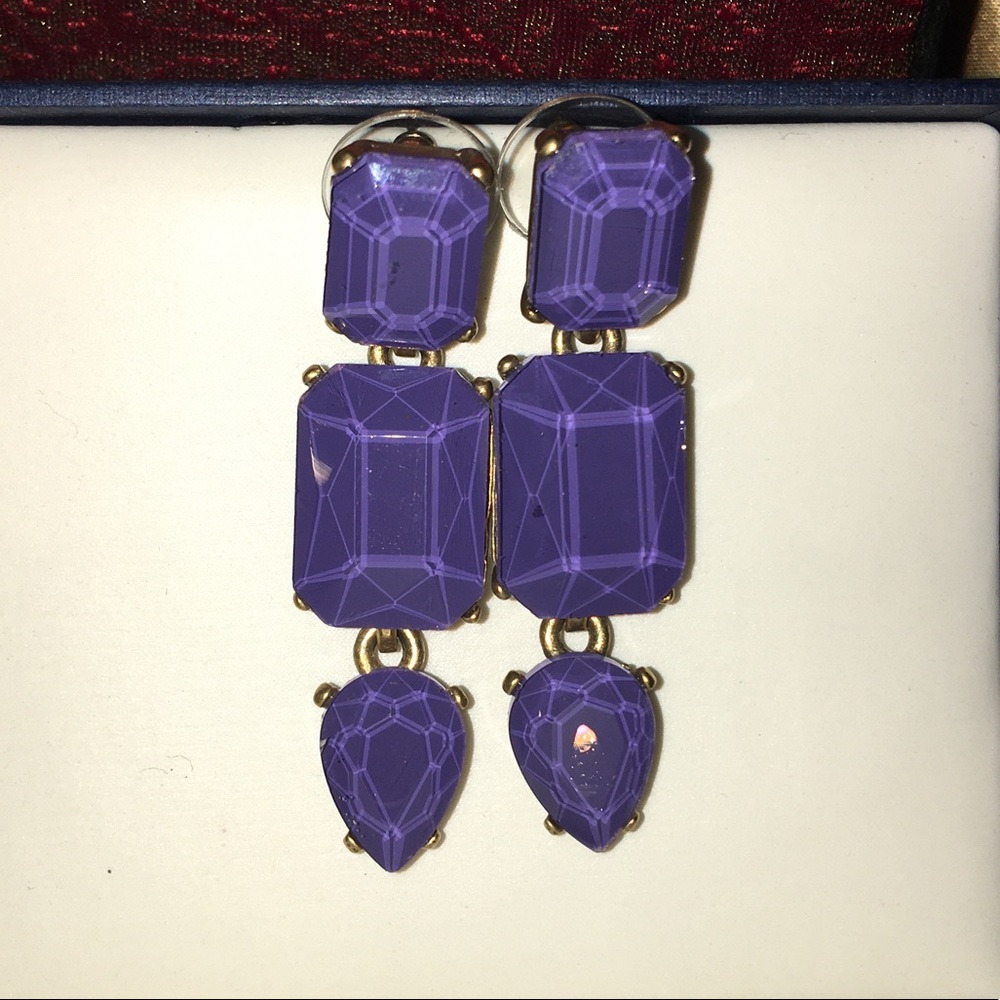 Loren Hope 3-Stone Drop Dangle Earrings